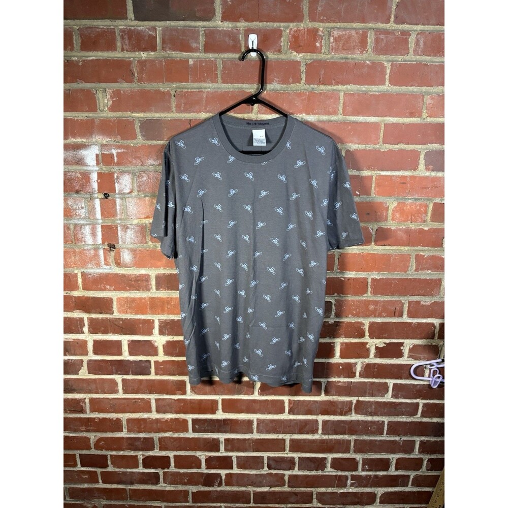 Vintage Y2K Nike Shirt Hitomi Yokoyama Streetwear Collab Gray Shirt Adult XL